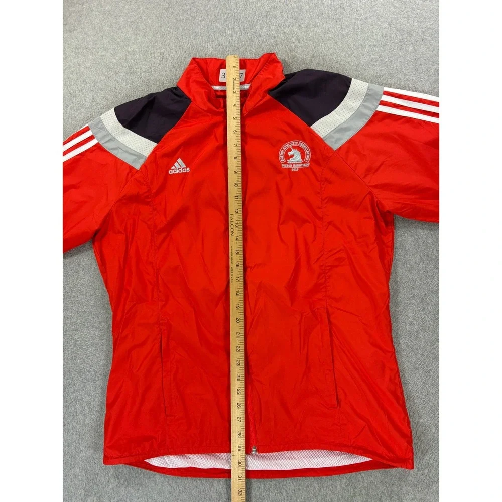 Boston Marathon 2018 Adidas Stitched Logo Running Jacket (Men's large) Orange
